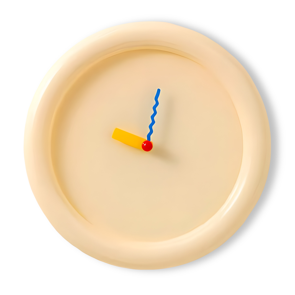 Väggklocka Modern 30 cm Färgglad Design 10