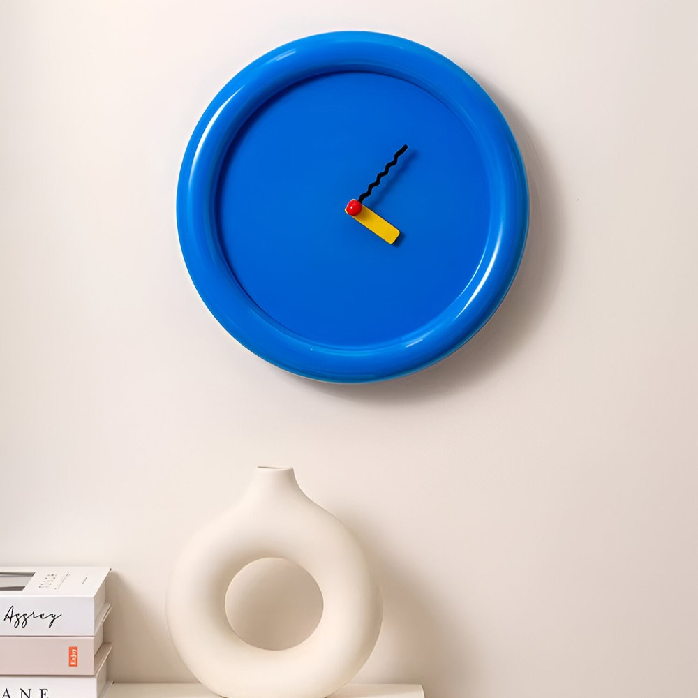 Väggklocka Modern 30 cm Färgglad Design 8
