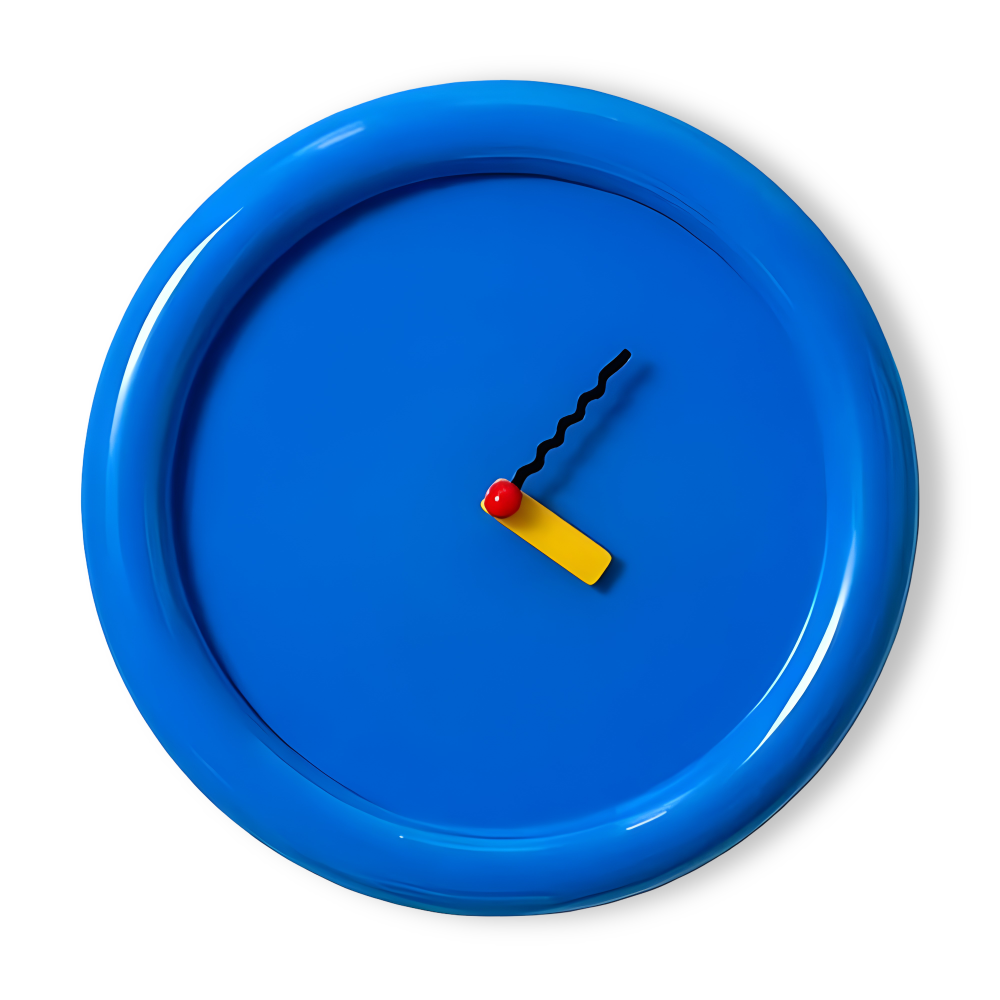 Väggklocka Modern 30 cm Färgglad Design 9