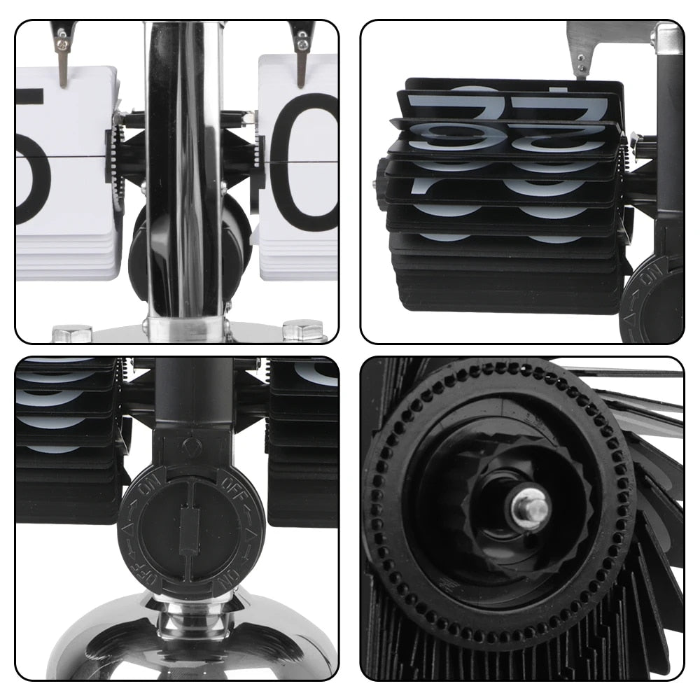 Väggklocka Modern Design med Automatiskt Roterande Element 6