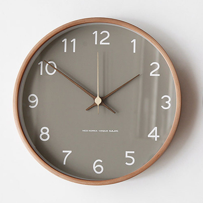 Väggklocka Rund Minimalistisk Tyst Design för Vardagsrum och Sovrum 0