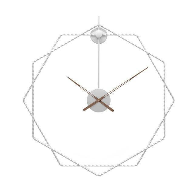 Väggklocka Stor Geometrisk Design för Hem och Kontor 9