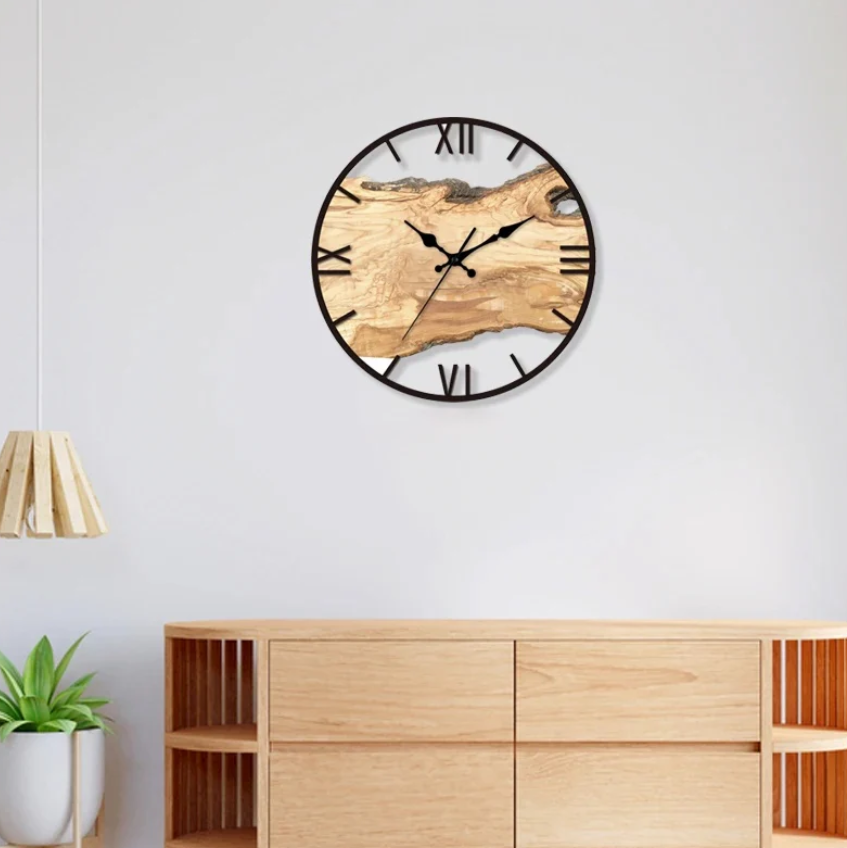 Väggklocka Transparent Minimalistisk Design För Hem Och Kontor 2