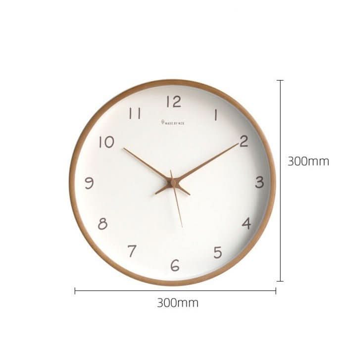 Väggklocka Tyst Design i Massivt Trä 25 cm 7