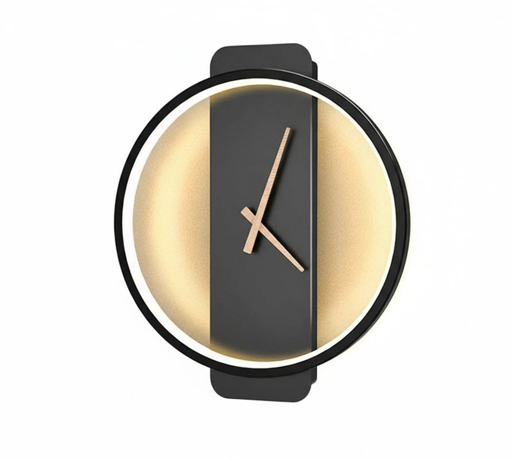 Väggklocka med LED-ljus Modern Minimalistisk Design 0