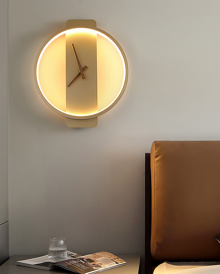 Väggklocka med LED-ljus Modern Minimalistisk Design 1