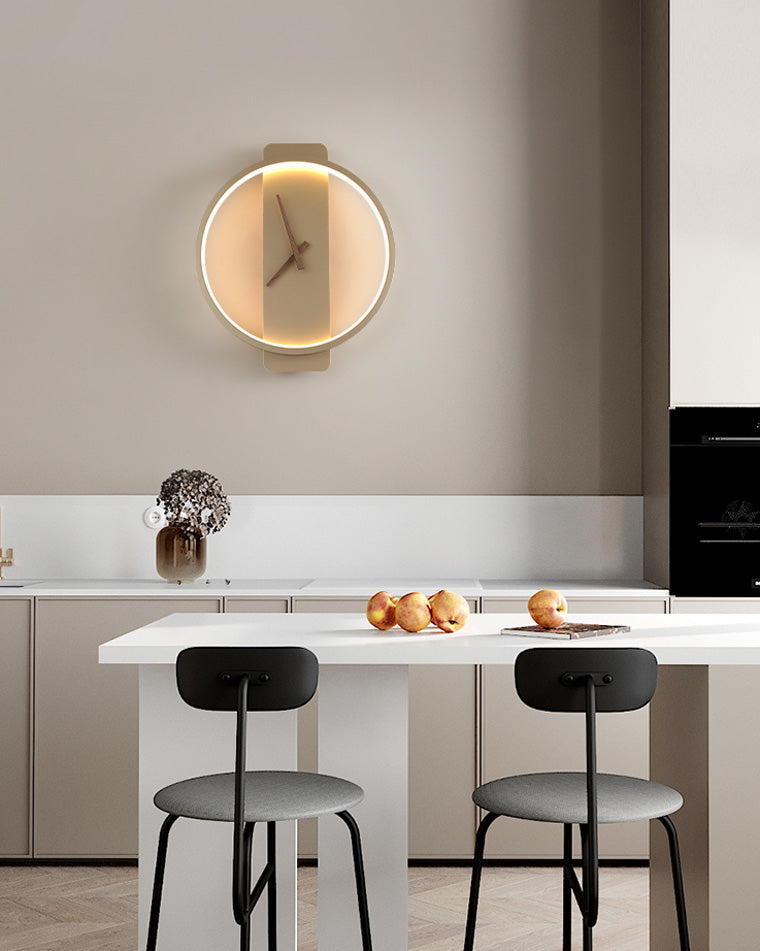Väggklocka med LED-ljus Modern Minimalistisk Design 2