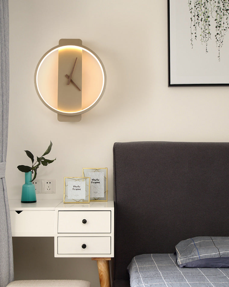 Väggklocka med LED-ljus Modern Minimalistisk Design 3