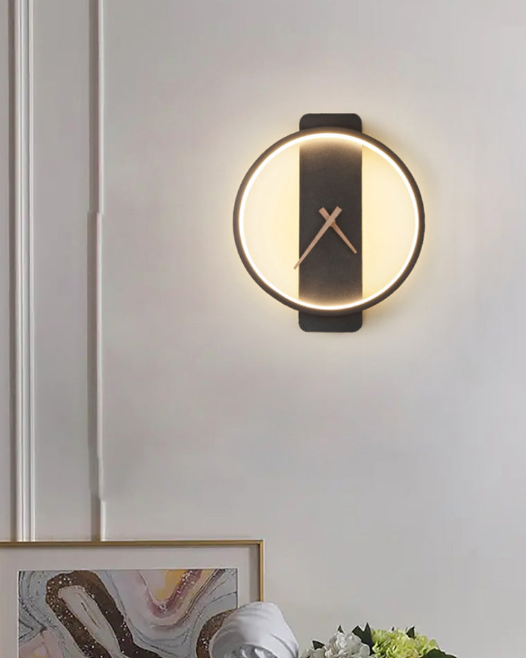 Väggklocka med LED-ljus Modern Minimalistisk Design 7