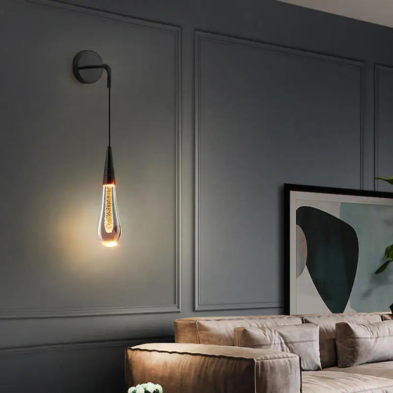 Vägglampa Droppformad Design 2