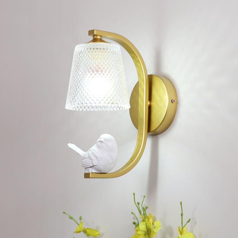 Vägglampa Fågeldesign Rustik Charm för Inomhusbruk 2