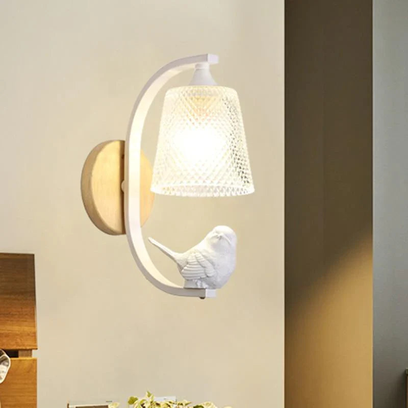 Vägglampa Fågeldesign Rustik Charm för Inomhusbruk 3