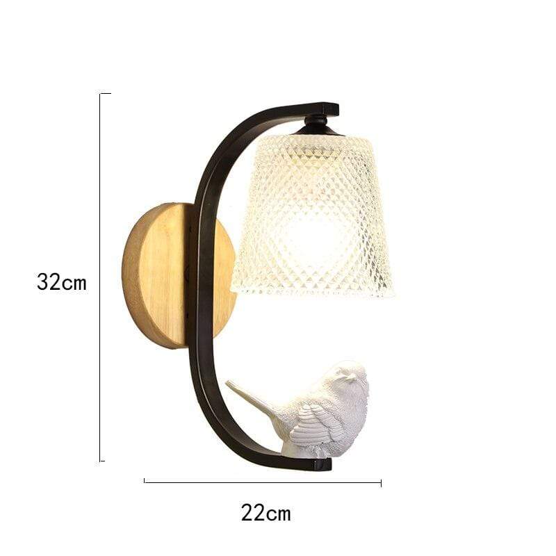 Vägglampa Fågeldesign Rustik Charm för Inomhusbruk 5