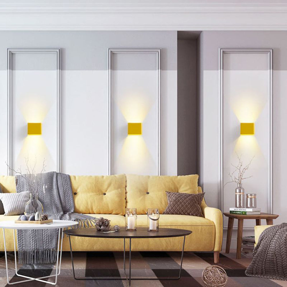 Vägglampa Fyrkantig Modern Design för Inomhusbruk - Perfekt Sänglampa Vägg 1