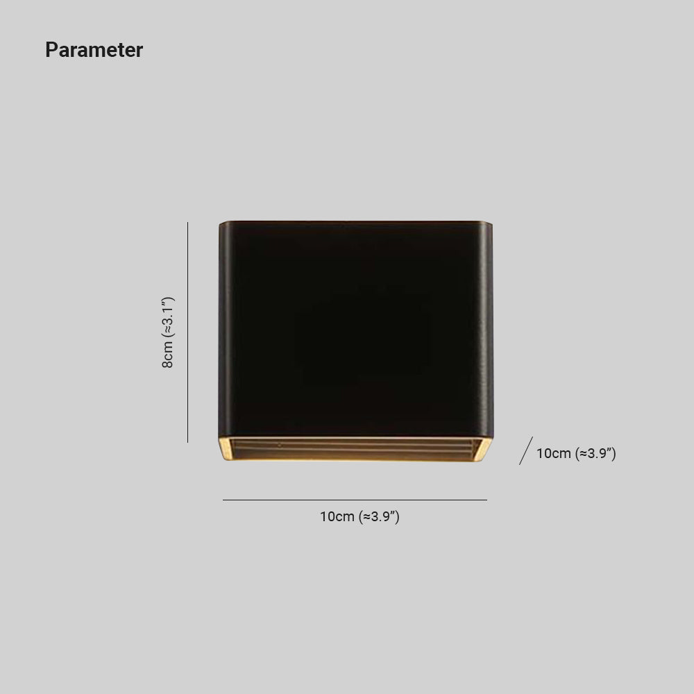 Vägglampa Fyrkantig Modern Design för Inomhusbruk - Perfekt Sänglampa Vägg 2