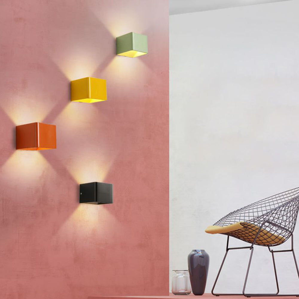 Vägglampa Fyrkantig Modern Design för Inomhusbruk - Perfekt Sänglampa Vägg 3