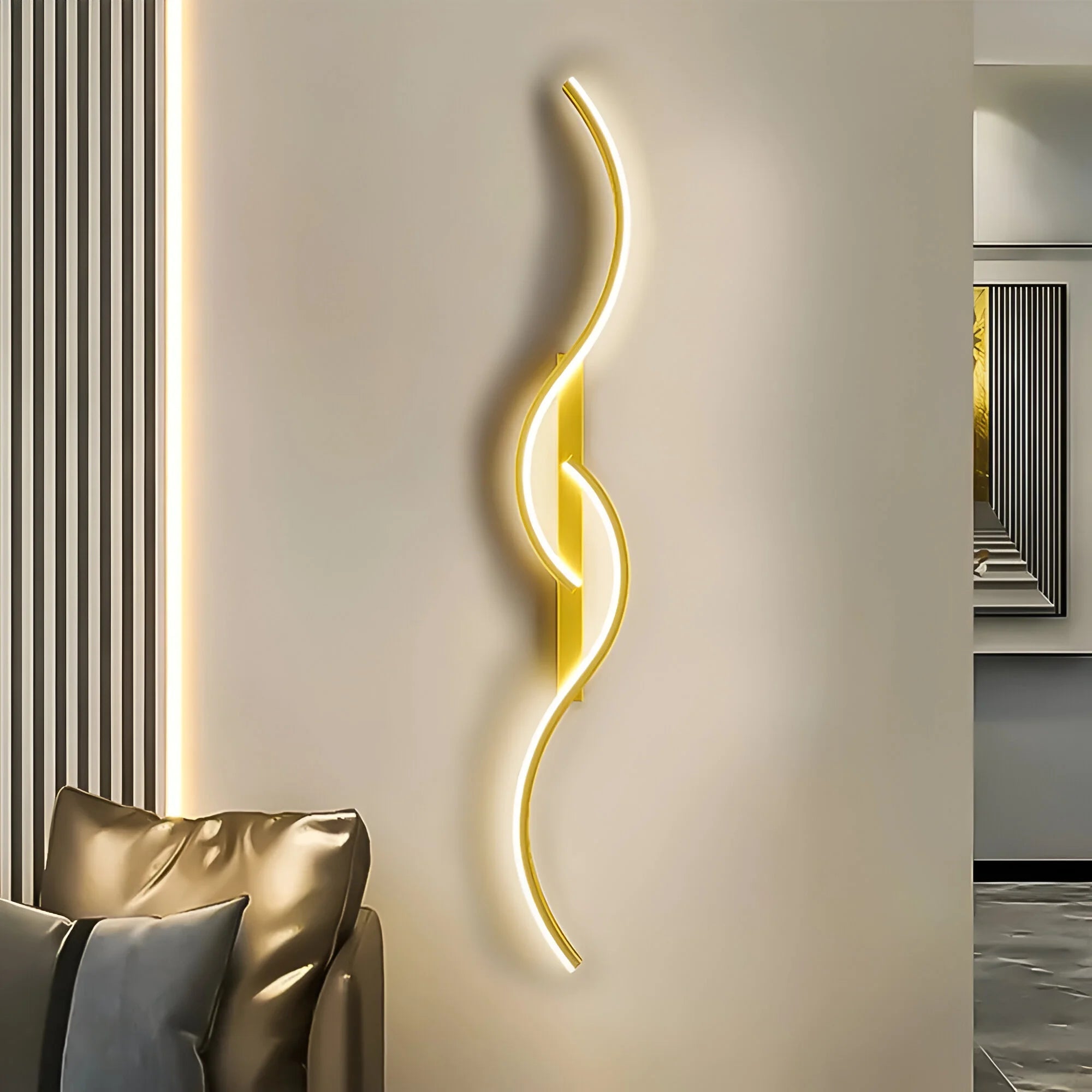 Vägglampa Inomhus Modern Böjd Design för Vardagsrum och Sänglampor Vägg 0