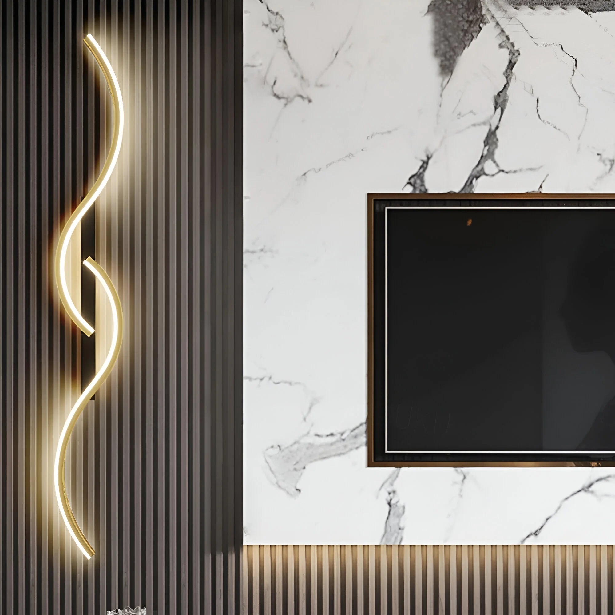 Vägglampa Inomhus Modern Böjd Design för Vardagsrum och Sänglampor Vägg 2