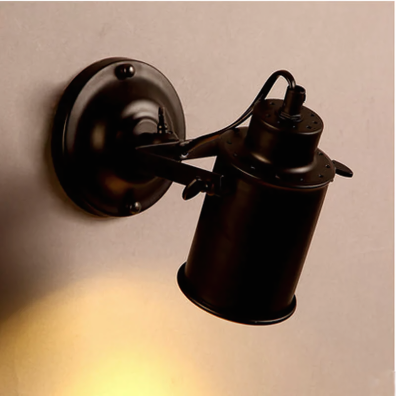Vägglampa Justerbar i Industriell Stil för Säng och Inomhusbruk 1