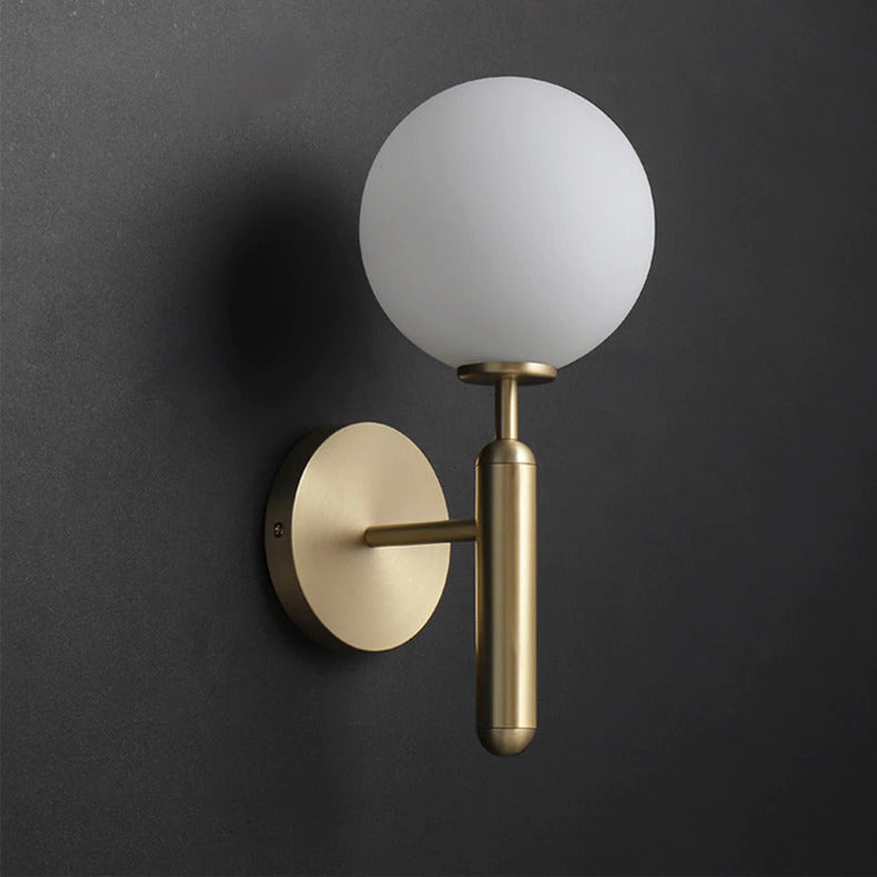 Vägglampa Modern Design för Inomhusbruk med Glasklot-Skärm 1
