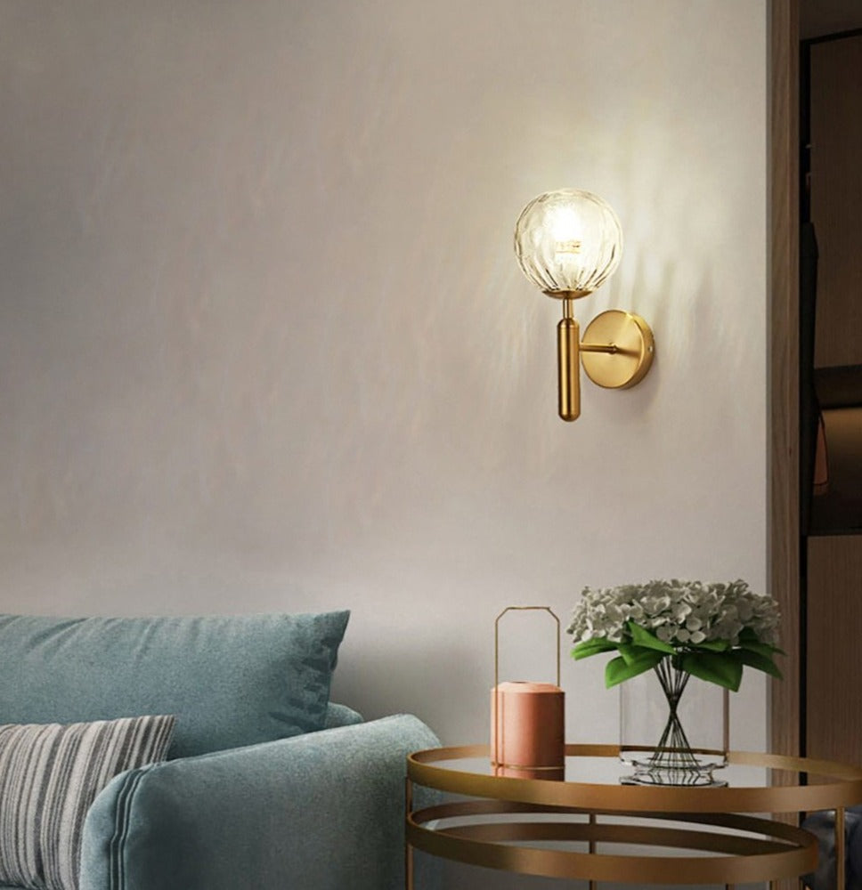 Vägglampa Modern Design för Inomhusbruk med Glasklot-Skärm 7