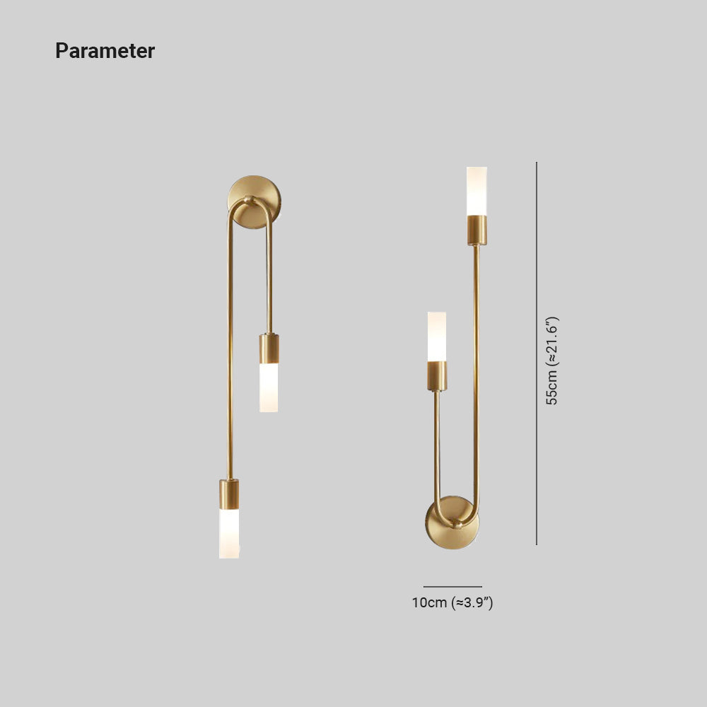 Vägglampa Modern Design med 2 Ljuskällor för Vardagsrum och Sovrum 2