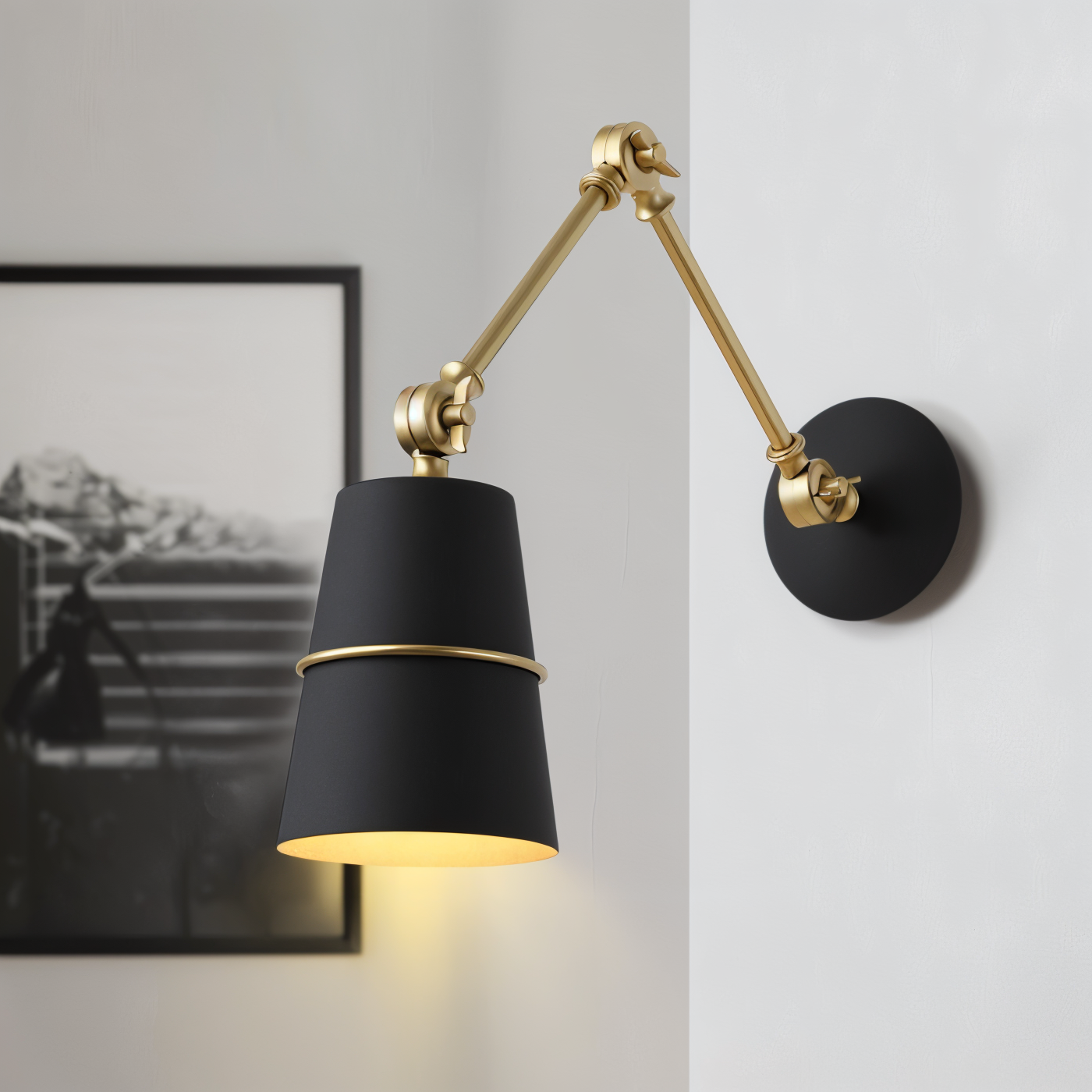 Vägglampa Retro LED Justerbar för Inomhusbruk 0