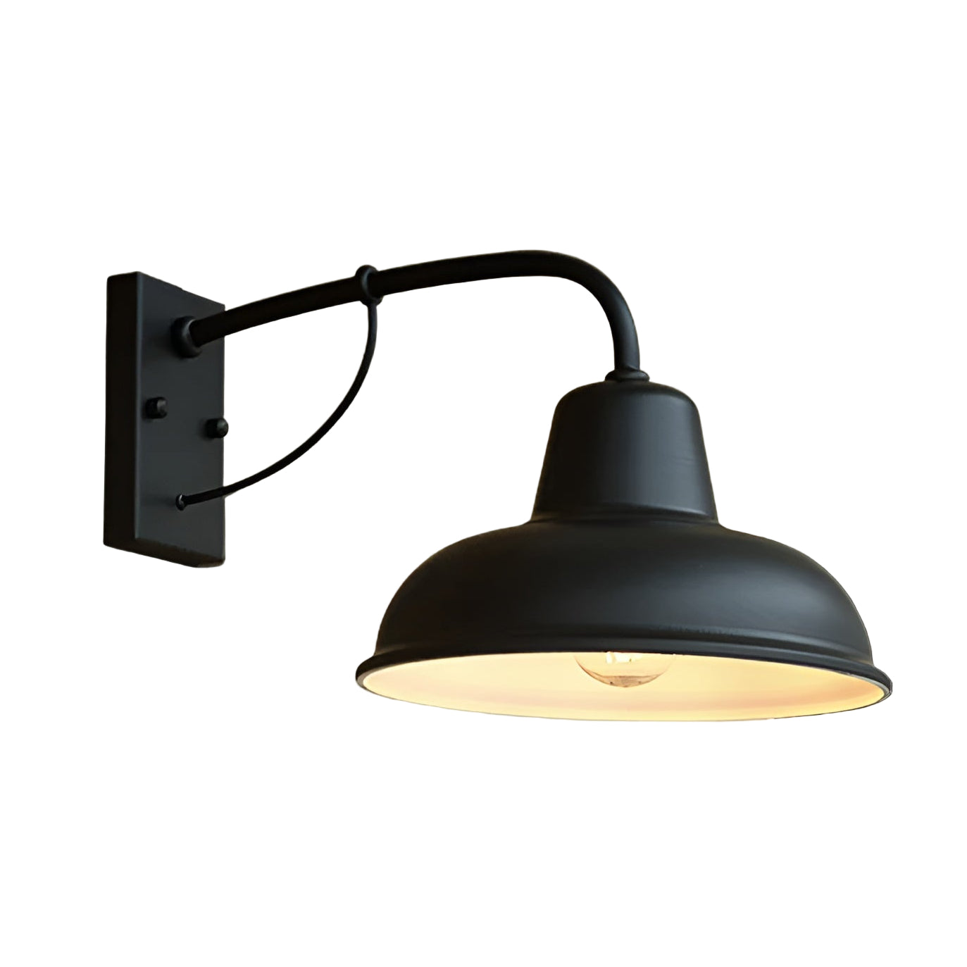 Vägglampa i Antik Stil med Industriell Design 4