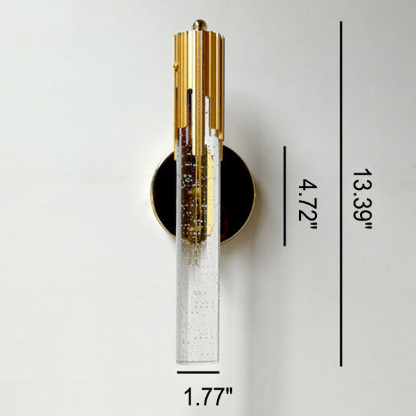 Vägglampa med Kristall och Guld Detaljer 1