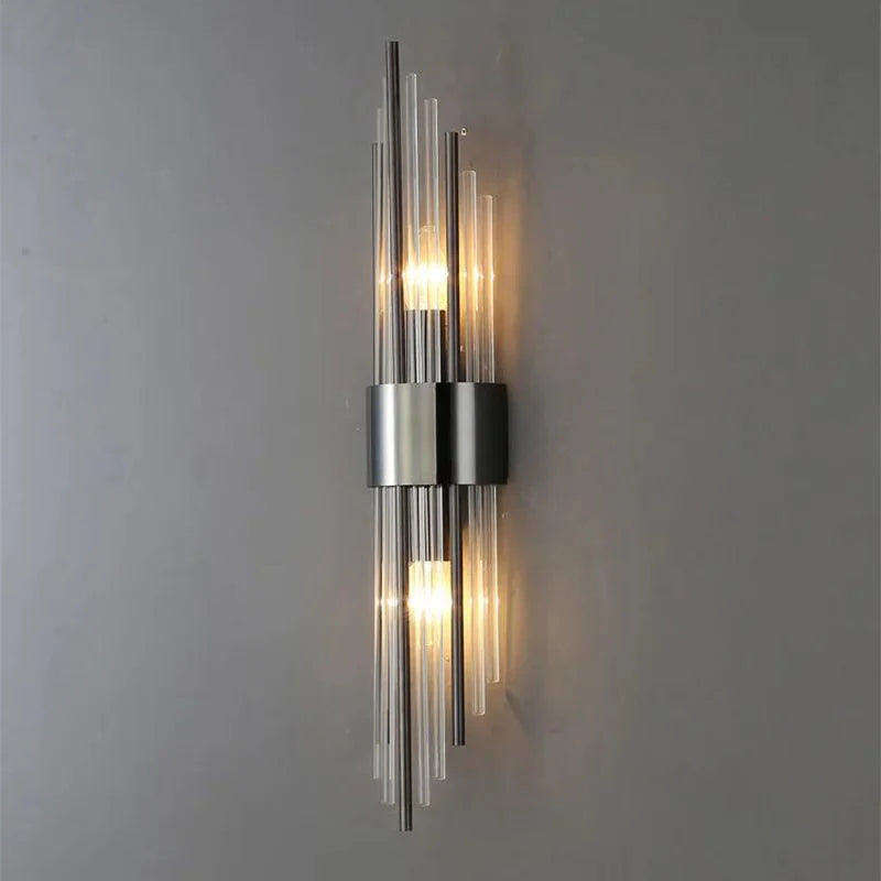 Vägglampa med Kristall och Guld Detaljer 5