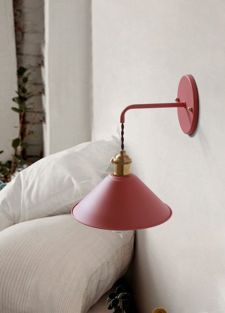 Vägglampor Inomhus Retroinspirerad Färgglad Design 4