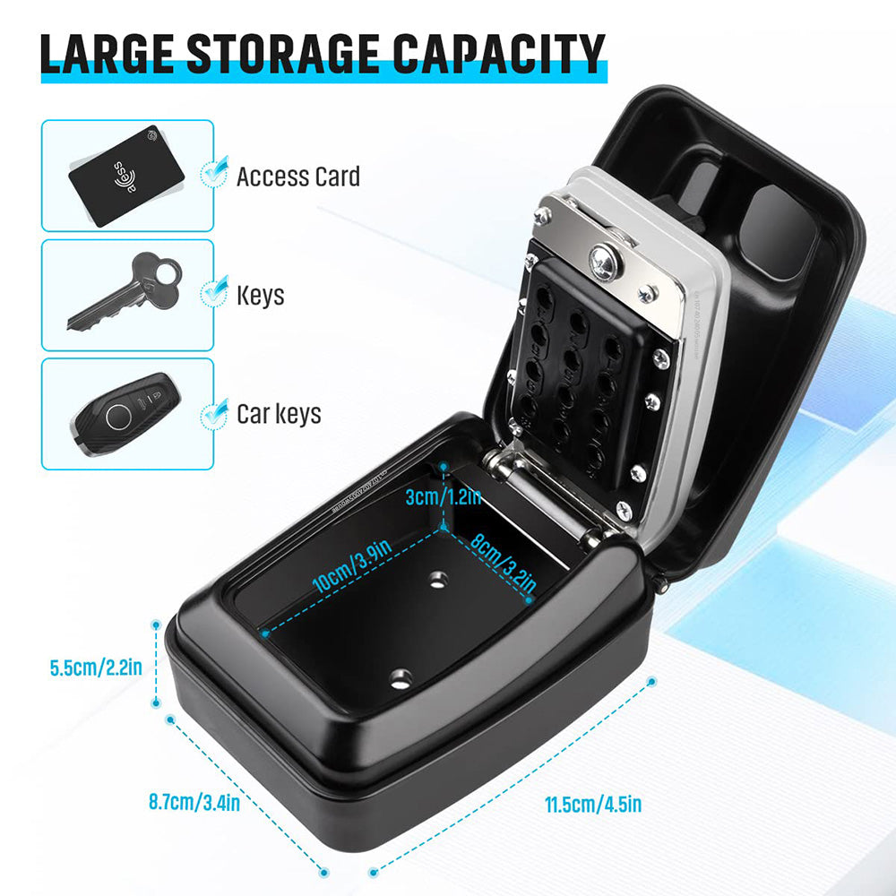 Väggmonterad Nyckellåda för Utomhusbruk Säkert Förvaring 2