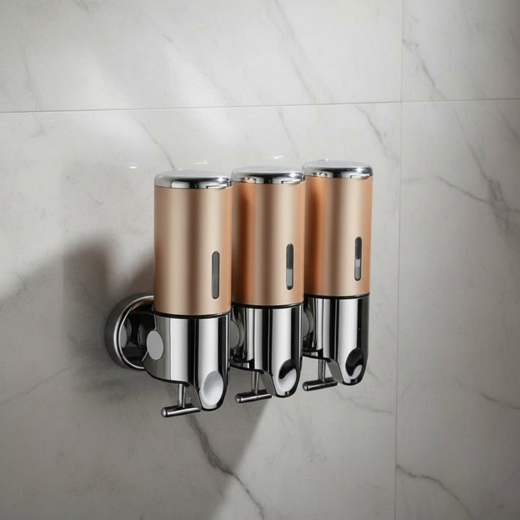 Väggmonterad Tvåldispenser Modern Design för Badrum 12