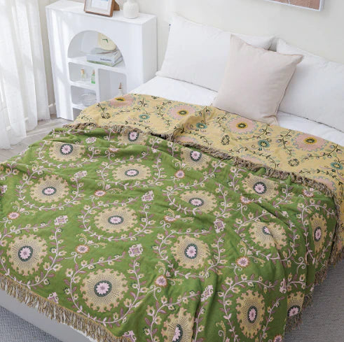 Vändbar Fågelfilt för Hemmet - Stilren Inredning och Mysig Picknickfilt 6