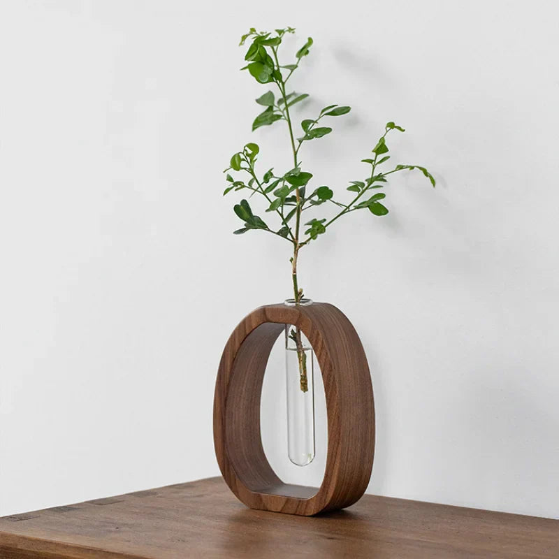 Vas Oval Träram för Enstaka Stjälkar Minimalistisk Dekoration 1