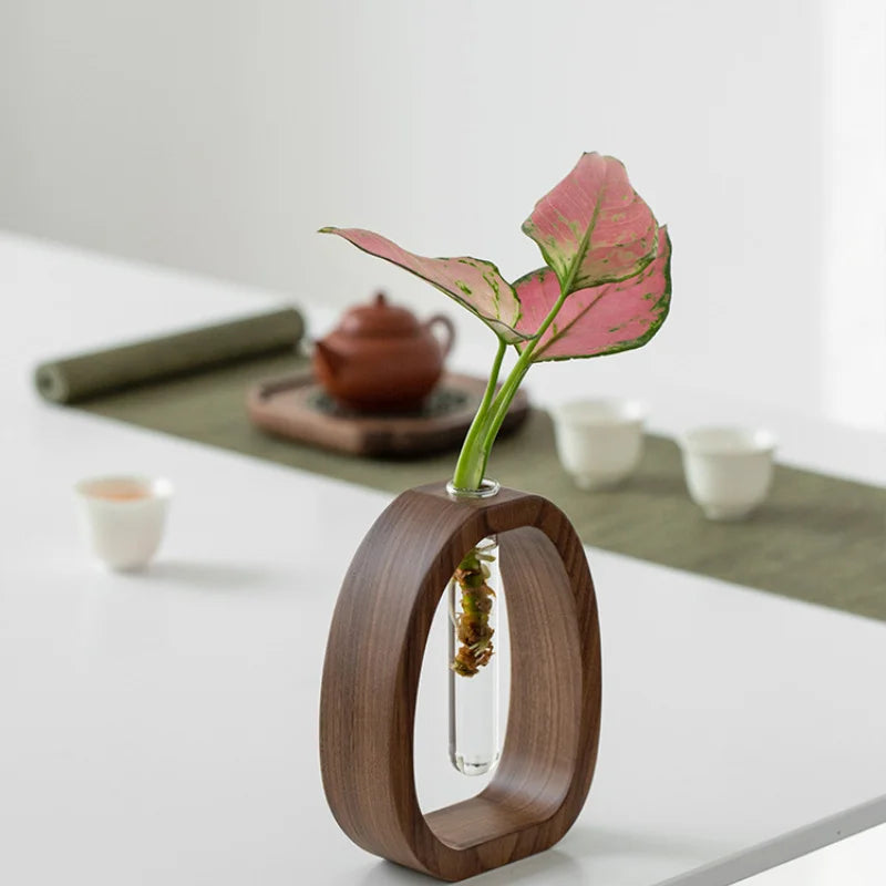 Vas Oval Träram för Enstaka Stjälkar Minimalistisk Dekoration 5
