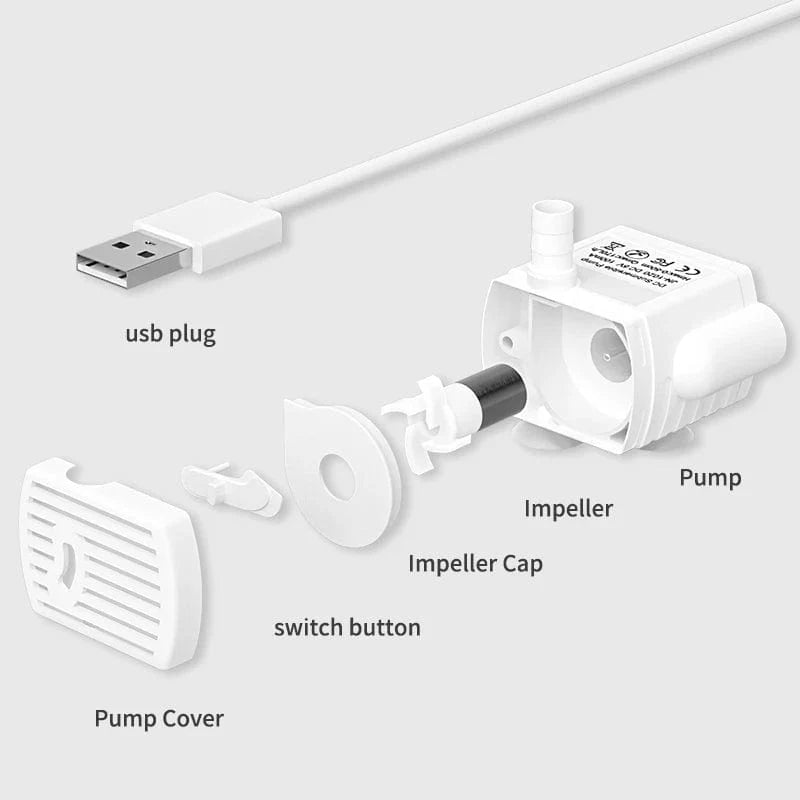 Vattenpump för Kattfontän Automatisk 3