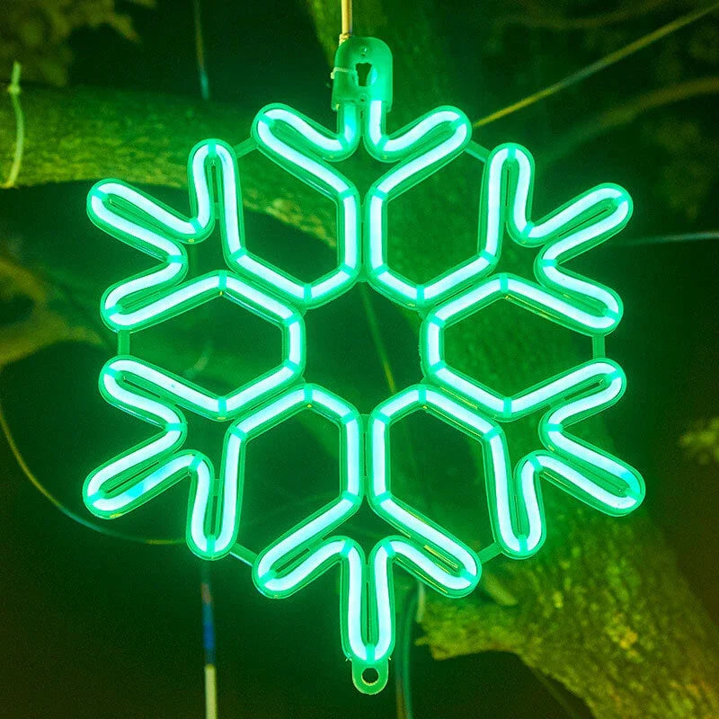 Vattentäta LED Snöflingeljus för Vinterdekoration 6