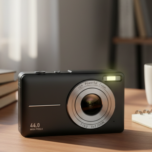 Vintage Digitalkamera med Modern Teknik för Enkelt Fotograferande 0