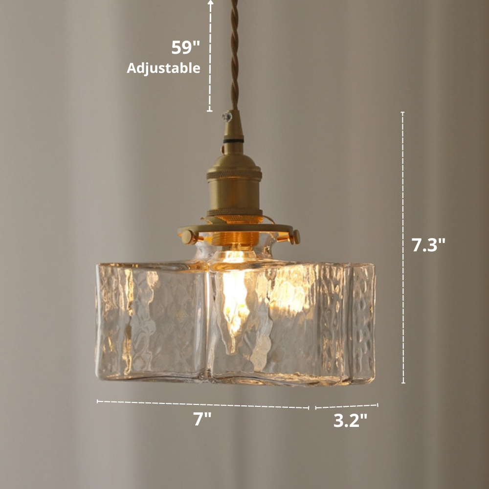 Vintage Hänglampa i Glas för Hemmet 10