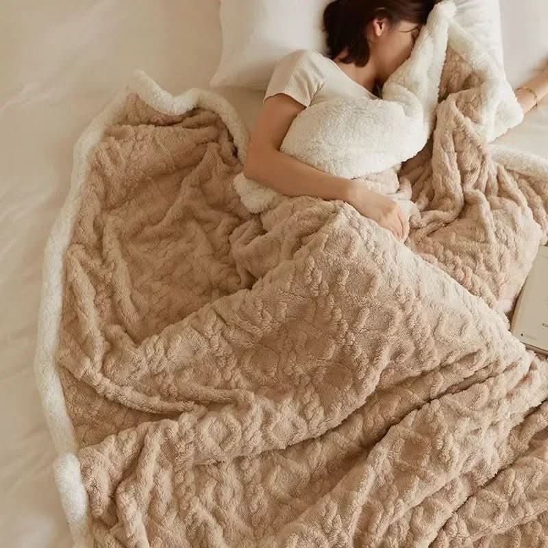 Vinterfilt i Lammull och Mikrofiber för Mysiga Stunder 3