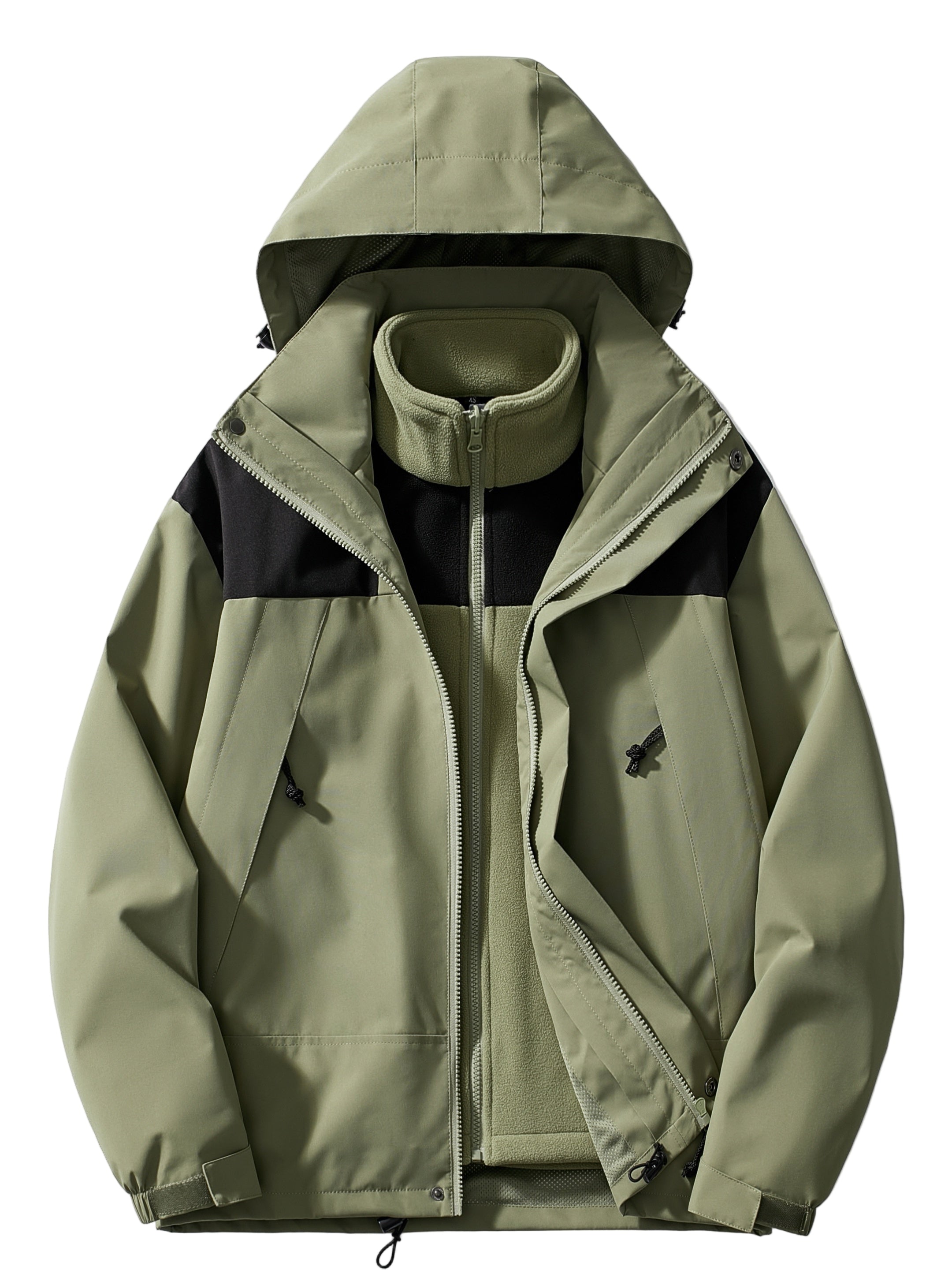 Vinterkappa Dam Med Huva 3-i-1 Design För Kyliga Dagar 0