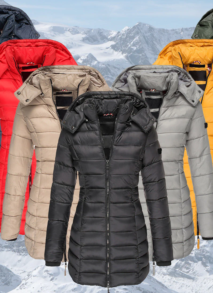 Vinterkappa Dam Modern Design Varm och Funktionell 6