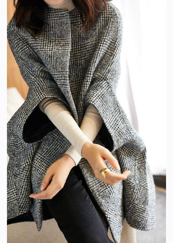 Vinterparkas Dam Med Rutig Design Och O-Hals 0