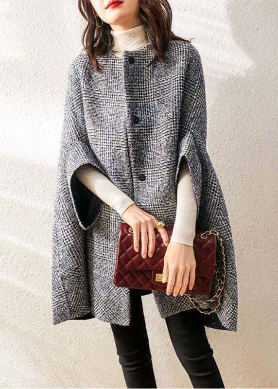 Vinterparkas Dam Med Rutig Design Och O-Hals 1