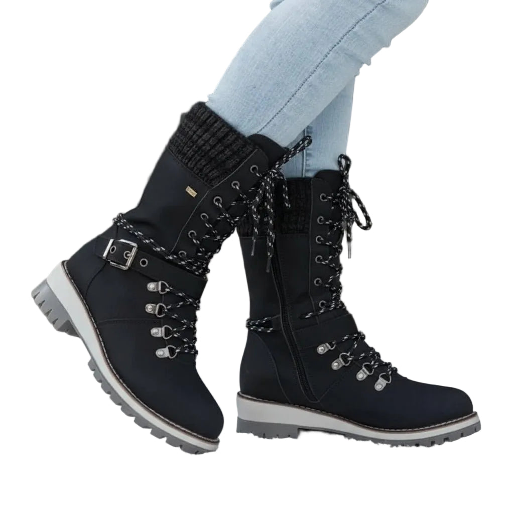 Vinterstövlar Dam Vattentät Snörstövel med Halkfri Sula 0