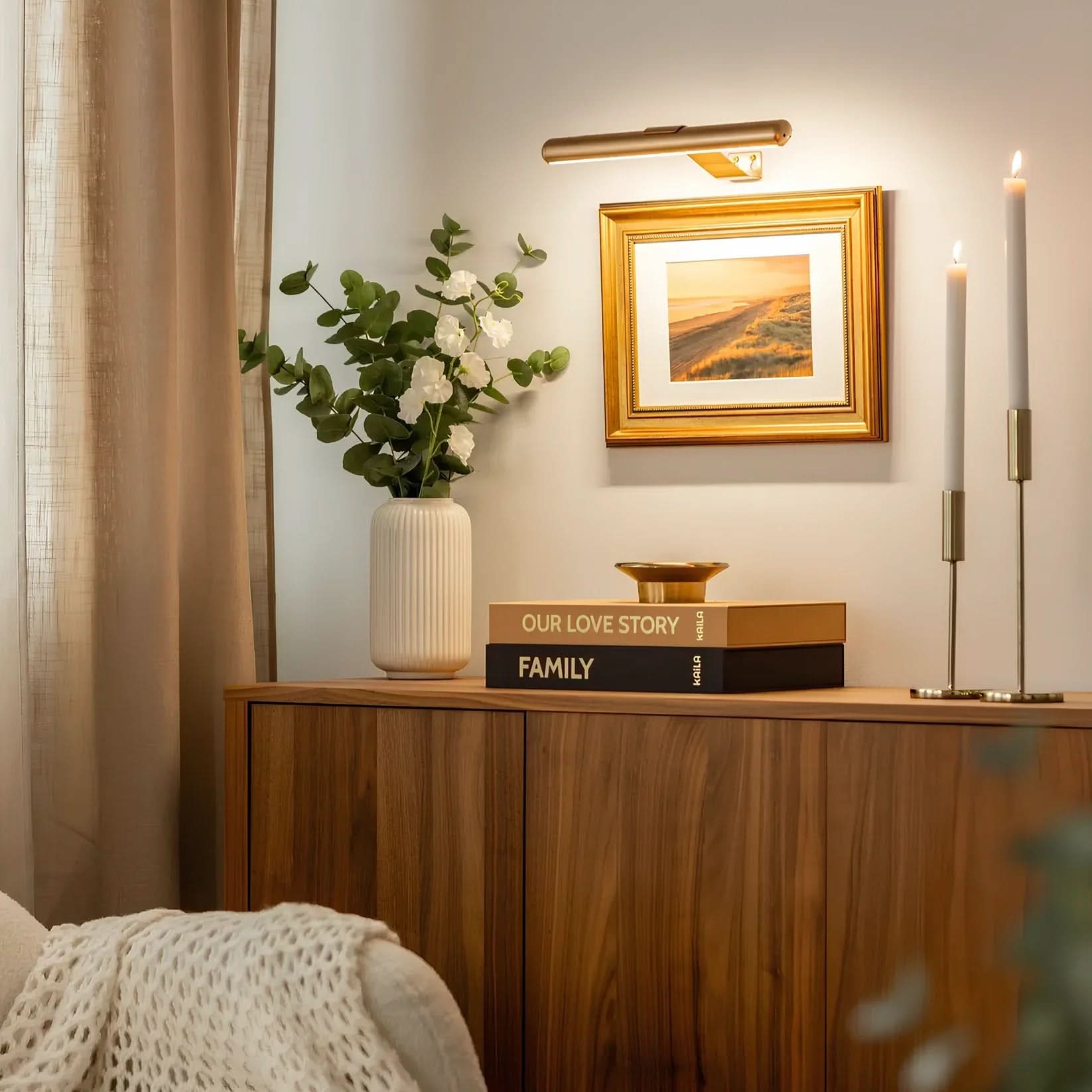 Vridbar LED-vägglampa för konstverk 1
