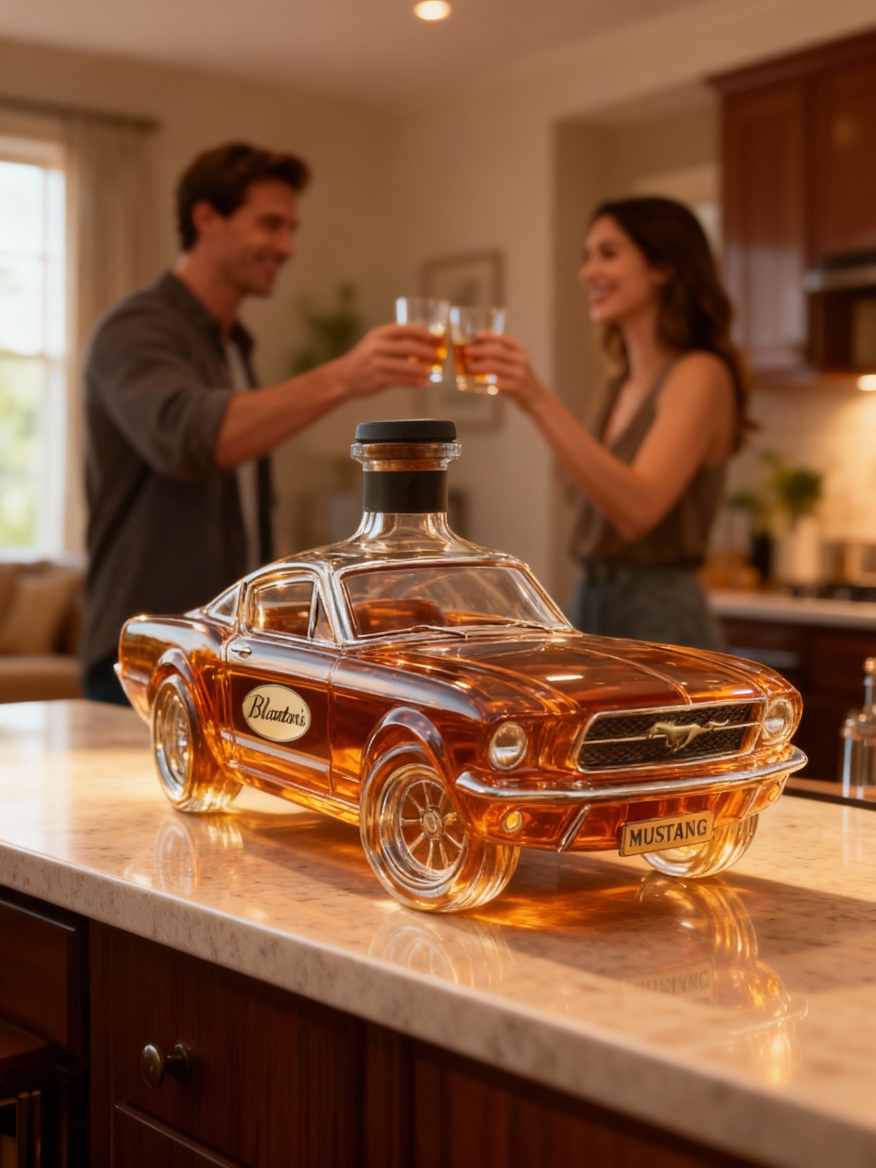 Whiskykaraff Mustang Bilformad 3