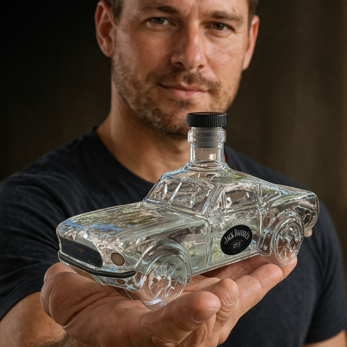 Whiskykaraff i Bilformad Design 3