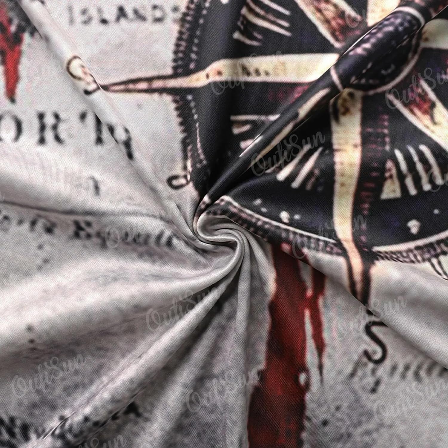 Vintage kompass-T-shirt för män